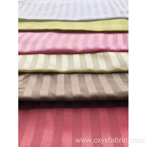 polyester stripe dobby jacquard fabric in different colors